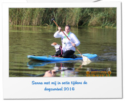 Senna met mij in actie tijdens de dogsurvival 2016